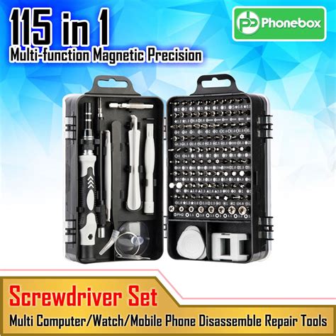 precision screwdriver set magnetic|115 in 1 Screwdriver Set Multi.